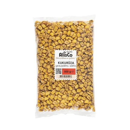Kukurūzas graudi grauzdēti sālīti 500g