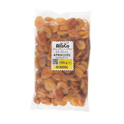 Aprikozes žāvētas kalibrētas Nr.4  1kg ( Turcija)